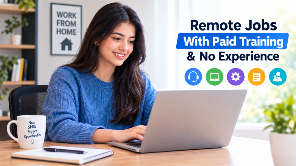Remote jobs with paid training and no experience